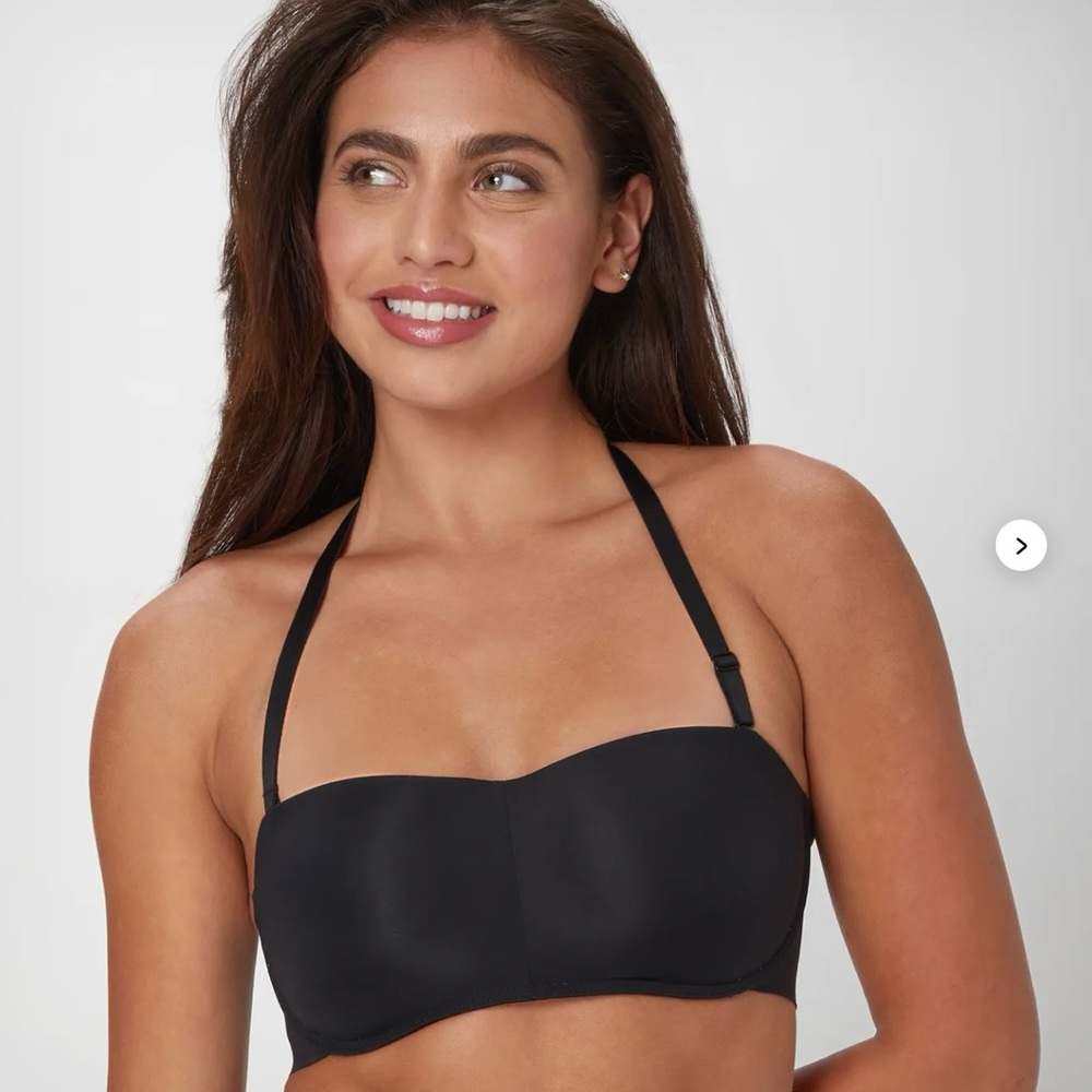NWT Maidenform Strapless Multiway Wireless Padded Bra Black 2X